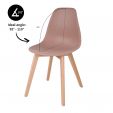 Chaise de salle à manger Kick Yuna - Rose