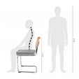 Chaise tubulaire Kick Kai - Gris