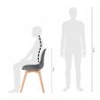 Chaise de salle à manger Kick Yuna - Gris foncé
