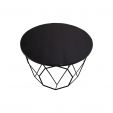 Kick Table de salon Vico - 60 cm - Noir