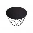 Kick Table de salon Vico - 60 cm - Noir