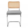Chaise tubulaire Kick Kai - Gris