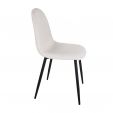 Ensemble de 2 Chaise de salle à manger Kick Noor - Beige