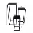 Kick action set de 3 colonnes de plantes - Noir