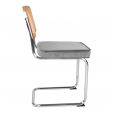 Chaise tubulaire Kick Kai - Gris