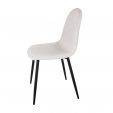 Ensemble de 2 Chaise de salle à manger Kick Noor - Beige