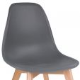 Chaise de salle à manger Kick Yuna - Gris foncé