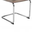 Chaise tubulaire Kick Kai - Taupe