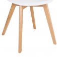 Chaise de salle à manger Kick Yuna - Blanc