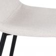 Ensemble de 2 Chaise de salle à manger Kick Noor - Beige