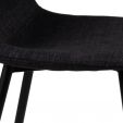 Ensemble de 2 Chaise de salle à manger Kick Noor - Noir