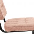 Chaise tubulaire Kick Yve - Rose