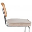 Chaise tubulaire Kick Kai - Champagne