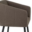 Chaise de salle à manger Kick Liv Bouclé - Marron