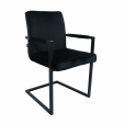 Fauteuil Kick JIM - Velour - Noir