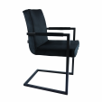Fauteuil Kick JIM - Velour - Noir