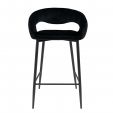Tabouret de bar Kick Lenn - Velvet - Noir