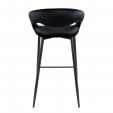 Tabouret de bar Kick Lenn - Velvet - Noir