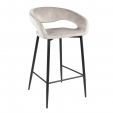 Tabouret de bar Kick Lenn - Velvet - Champagne