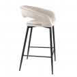 Tabouret de bar Kick Lenn - Velvet - Champagne