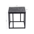 Table d'appoint Kick Anna 45x45 - Noir