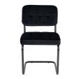 Chaise tubulaire Kick Ivy - Noir
