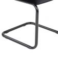 Chaise tubulaire Kick Ivy - Noir