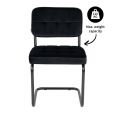 Chaise tubulaire Kick Ivy - Noir