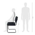 Chaise tubulaire Kick Ivy - Noir