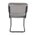 Chaise tubulaire Kick Ivy - Gris