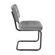 Chaise tubulaire Kick Ivy - Gris