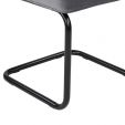 Chaise tubulaire Kick Ivy - Anthracite - Gris foncé