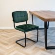 Chaise tubulaire Kick Ivy - Vert foncé