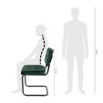 Chaise tubulaire Kick Ivy - Vert foncé