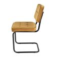 Chaise tubulaire Kick Ivy - Or