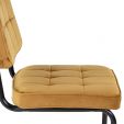 Chaise tubulaire Kick Ivy - Or