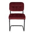 Chaise tubulaire Kick Ivy - Rouge