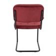 Chaise tubulaire Kick Ivy - Rouge