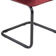 Chaise tubulaire Kick Ivy - Rouge
