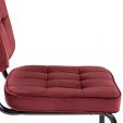 Chaise tubulaire Kick Ivy - Rouge