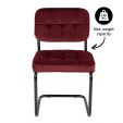 Chaise tubulaire Kick Ivy - Rouge