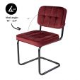 Chaise tubulaire Kick Ivy - Rouge