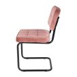 Chaise tubulaire Kick Ivy - Rose