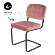 Chaise tubulaire Kick Ivy - Rose