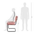 Chaise tubulaire Kick Ivy - Rose