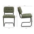 Chaise tubulaire Kick Yves - Vert