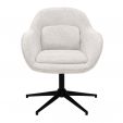 Fauteuil tournant Kick Lux - Champagne