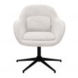 Fauteuil tournant Kick Lux - Champagne