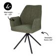 Chaise tournante Kick Alex - Vert