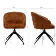 Chaise tournante Kick Merle - Terre